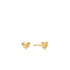 14kt Gold Heart Stud Earrings